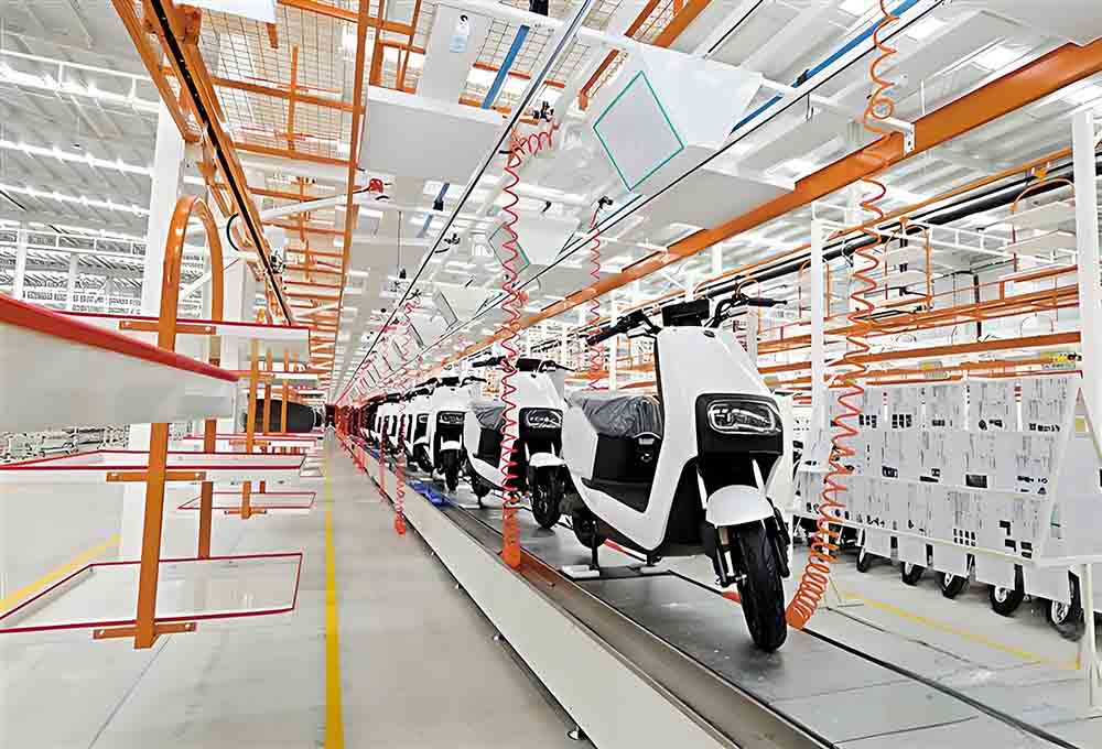 Electric bicycle production line